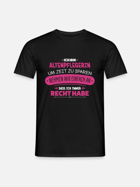 Altenpflegerin - Männer T-Shirt - Schwarz