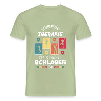 Schlager - Männer T-Shirt - Sage - Vorne - AI Model Male 178 light (178cm)