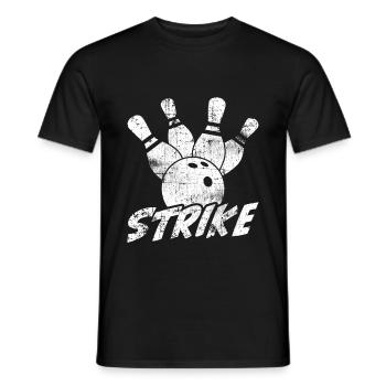 Bowling - T-shirt homme - noir - Devant - AI Model Male 178 light (178cm)