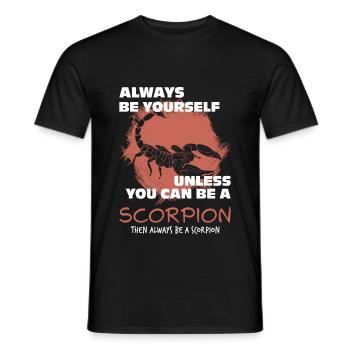 Skorpion - Männer T-Shirt - Schwarz - Vorne - AI Model Male 178 light (178cm)