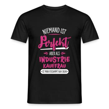 Industrial clerk - Men's T-Shirt - black - Front - AI Model Male 178 light (178cm)