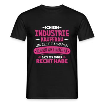 Industrial clerk - Men's T-Shirt - black - Front - AI Model Male 178 light (178cm)