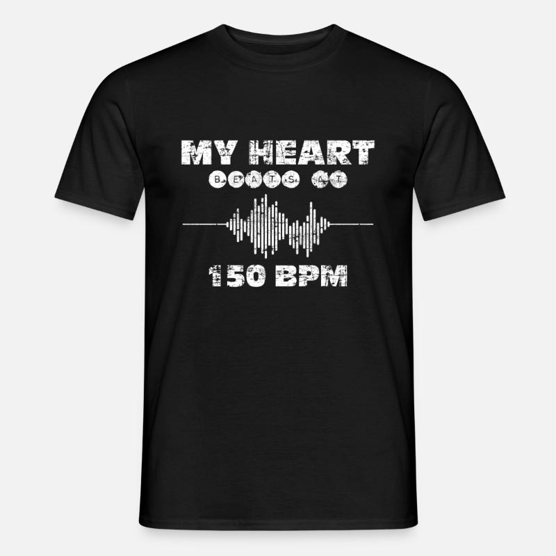 Techno Musik - Männer T-Shirt - Schwarz