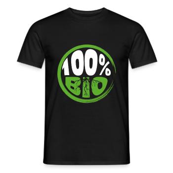 Environment Organic - Men's T-Shirt - black - Front - AI Model Male 178 light (178cm)