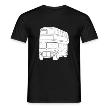 London Bus - T-shirt homme - noir - Devant - AI Model Male 178 light (178cm)