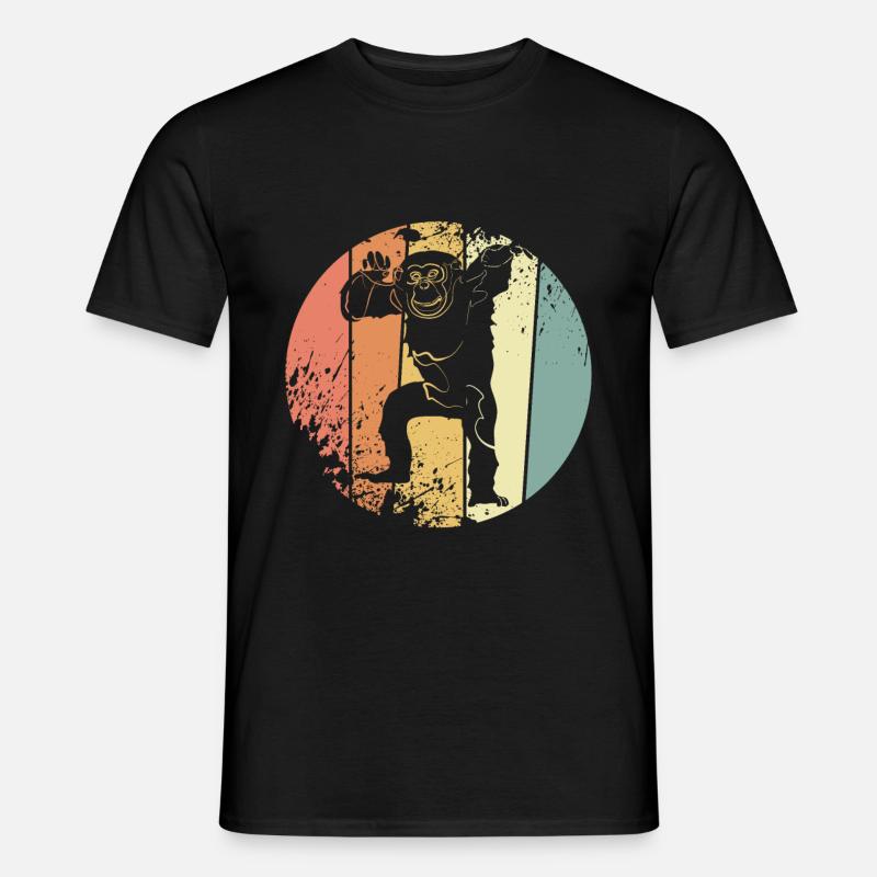 Schimpanse - Männer T-Shirt - Schwarz