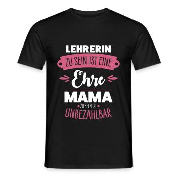 Lehrerin Mama - Männer T-Shirt - Schwarz - Vorne - AI Model Male 178 light (178cm)