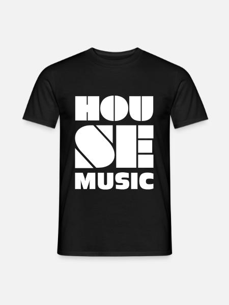 House Music - Men's T-Shirt - black