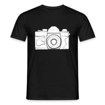 Appareil photo - T-shirt homme - noir - Devant - AI Model Male 178 light (178cm)
