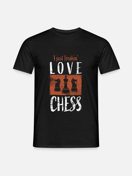 Échecs - T-shirt homme - noir