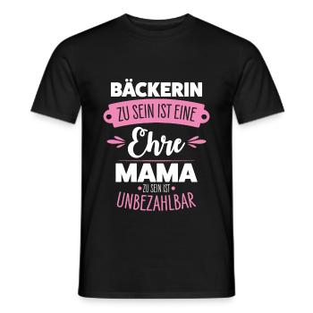 Baker Mama - Men's T-Shirt - black - Front - AI Model Male 178 light (178cm)