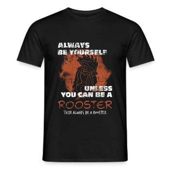 Rooster - Men's T-Shirt - black - Front - AI Model Male 178 light (178cm)