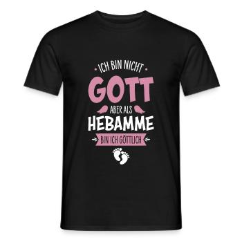 Sage-femme - T-shirt homme - noir - Devant - AI Model Male 178 light (178cm)
