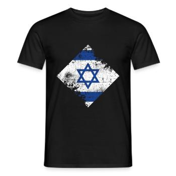 Israel - Men's T-Shirt - black - Front - AI Model Male 178 light (178cm)