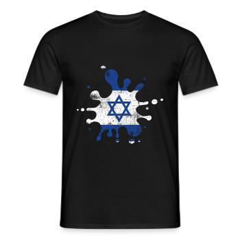 Israel - Men's T-Shirt - black - Front - AI Model Male 178 light (178cm)