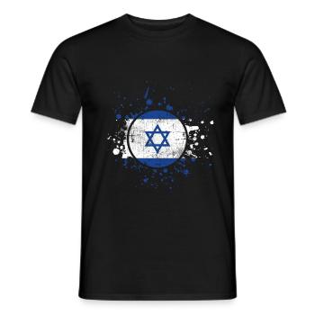 Israel - Men's T-Shirt - black - Front - AI Model Male 178 light (178cm)