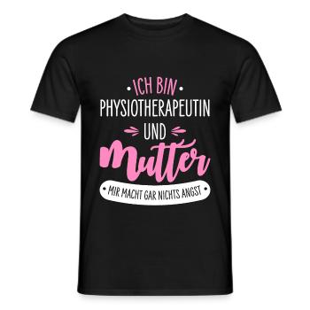 Physiotherapeutin Mutter - Männer T-Shirt - Schwarz - Vorne - AI Model Male 178 light (178cm)
