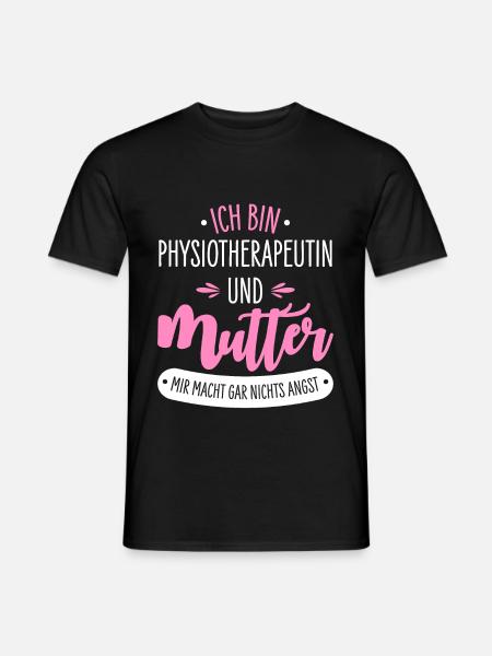 Physiotherapeutin Mutter - Männer T-Shirt - Schwarz