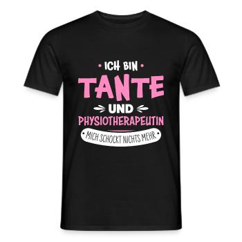 Physiotherapeutin Tante - Männer T-Shirt - Schwarz - Vorne - AI Model Male 178 light (178cm)