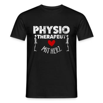 Physiotherapist - Men's T-Shirt - black - Front - AI Model Male 178 light (178cm)