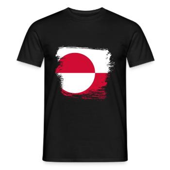 Greenland - Men's T-Shirt - black - Front - AI Model Male 178 light (178cm)