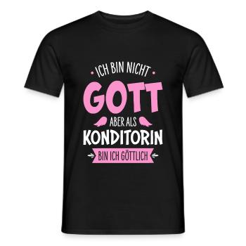 Konditorin - Männer T-Shirt - Schwarz - Vorne - AI Model Male 178 light (178cm)