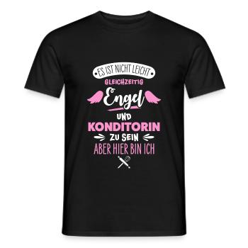 Konditorin - Männer T-Shirt - Schwarz - Vorne - AI Model Male 178 light (178cm)