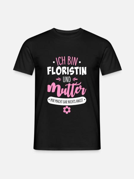 Floristin Mutter - Männer T-Shirt - Schwarz