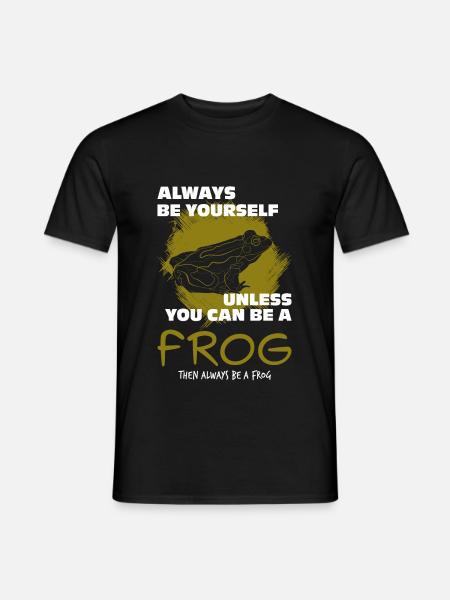 Frosch - Männer T-Shirt - Schwarz