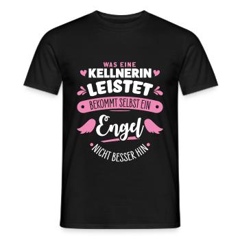Kellnerin - Männer T-Shirt - Schwarz - Vorne - AI Model Male 178 light (178cm)