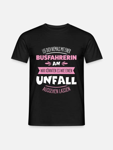 Busfahrerin - Männer T-Shirt - Schwarz