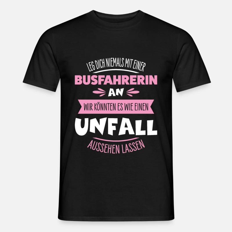 Busfahrerin - Männer T-Shirt - Schwarz
