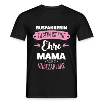 Busfahrerin Mama - Männer T-Shirt - Schwarz - Vorne - AI Model Male 178 light (178cm)
