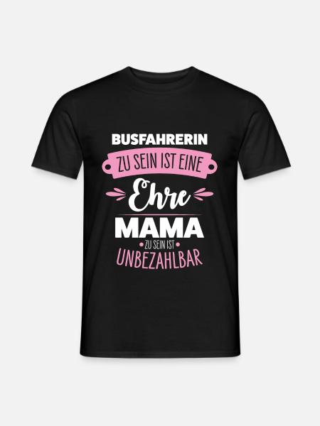 Busfahrerin Mama - Männer T-Shirt - Schwarz