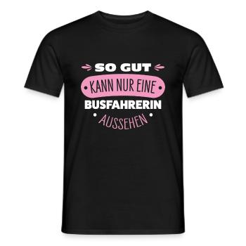 Busfahrerin - Männer T-Shirt - Schwarz - Vorne - AI Model Male 178 light (178cm)
