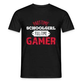 Schülerin Parier Gamer - T-shirt homme - noir - Devant - AI Model Male 178 light (178cm)