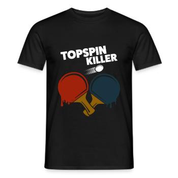 Ping-pong - T-shirt homme - noir - Devant - AI Model Male 178 light (178cm)