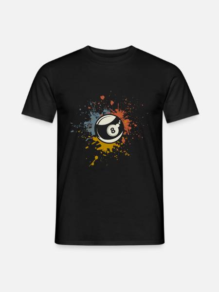 Billard - Männer T-Shirt - Schwarz