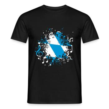 Bayern Musique - T-shirt homme - noir - Devant - AI Model Male 178 light (178cm)