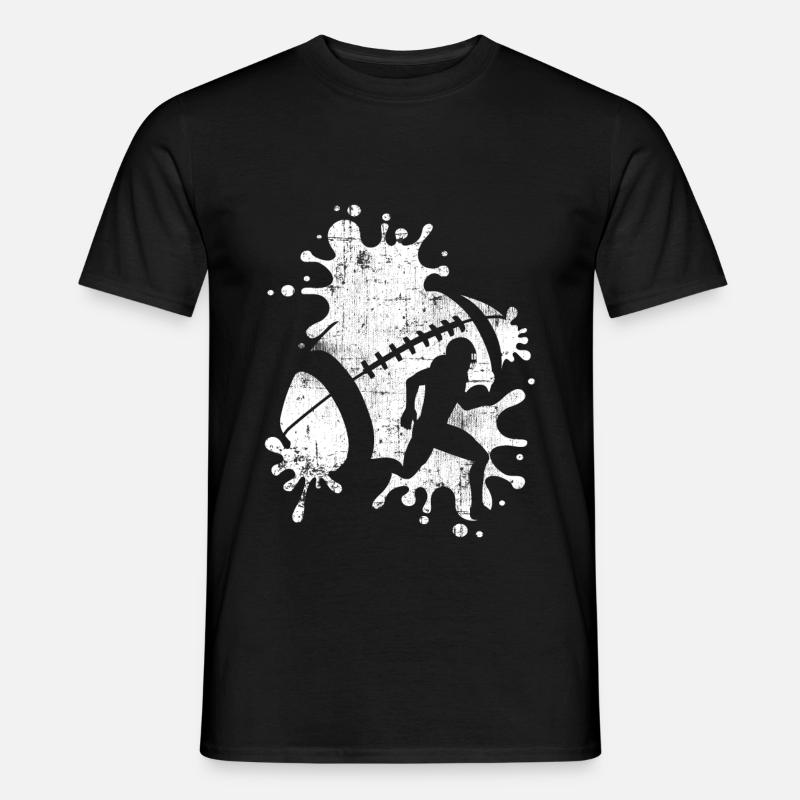 Rugby - Männer T-Shirt - Schwarz