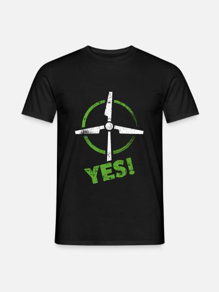Wind power Wind energy - Men's T-Shirt - black