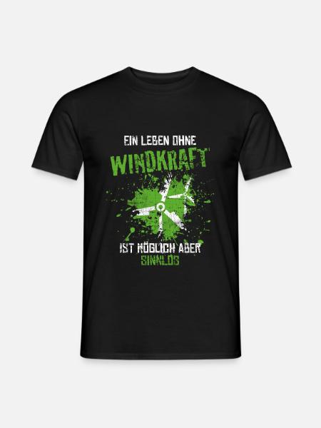 Wind power - Men's T-Shirt - black