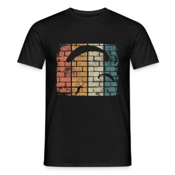 Gleitschirmflieger - Männer T-Shirt - Schwarz - Vorne - AI Model Male 178 light (178cm)