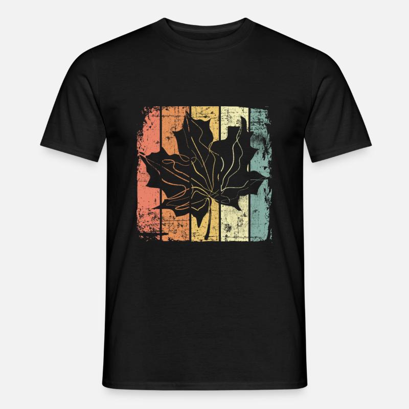 Herbst - Männer T-Shirt - Schwarz