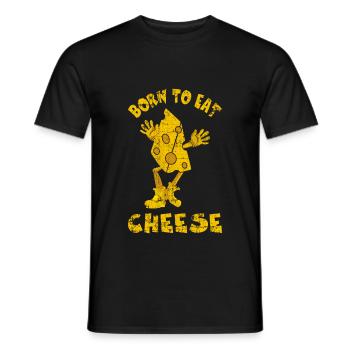 Cheese Comic - Men's T-Shirt - black - Front - AI Model Male 178 light (178cm)