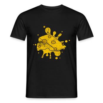 Cheese - Men's T-Shirt - black - Front - AI Model Male 178 light (178cm)