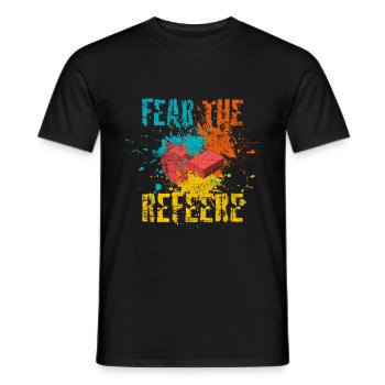 Arbitre arbitre de l’arbitre - T-shirt homme - noir - Devant - AI Model Male 178 light (178cm)