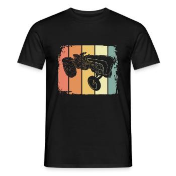 Vintage Traktor - Männer T-Shirt - Schwarz - Vorne - AI Model Male 178 light (178cm)