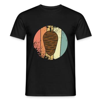 Kebab retro Döner - Männer T-Shirt - Schwarz - Vorne - AI Model Male 178 light (178cm)