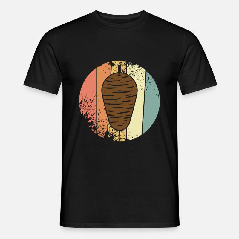 Kebab retro Döner - Männer T-Shirt - Schwarz